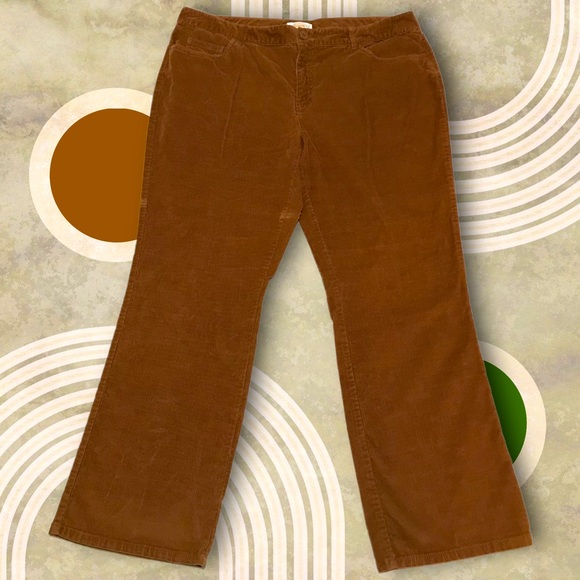 SALE | TALBOTS Petite High Waisted Wide Leg Stretchy Corduroy Trousers - Picture 1 of 12